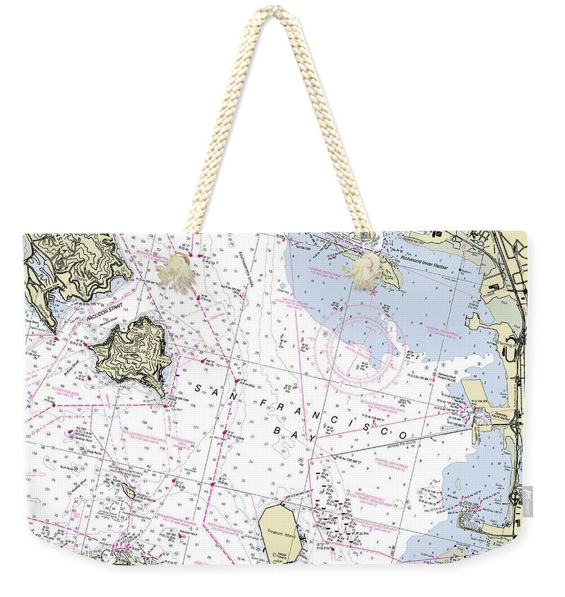 Berkely California Nautical Chart - Weekender Tote Bag