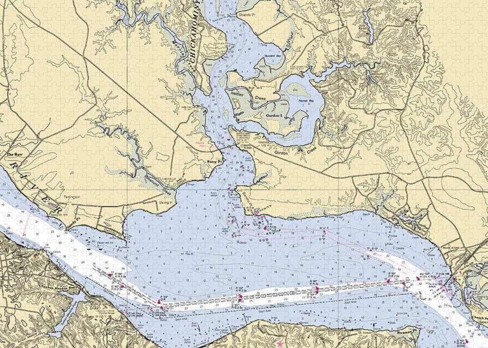 Chickahominy River-virginia Nautical Chart - Puzzle