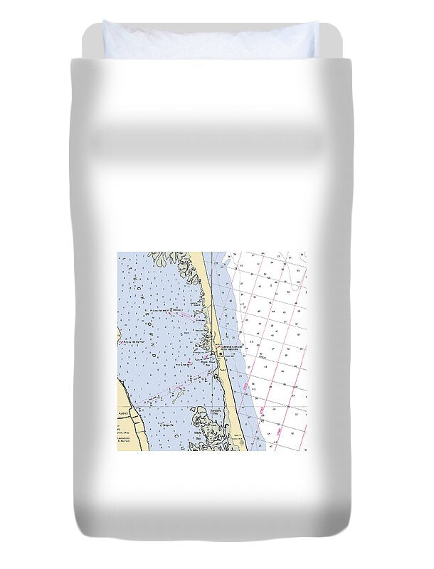 Corolla-north Carolina Nautical Chart - Duvet Cover