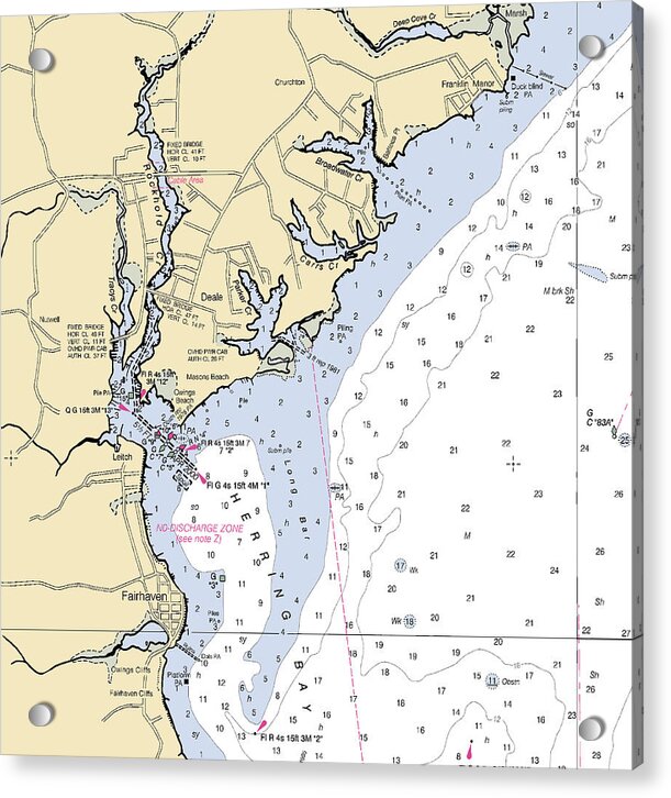 Deale-maryland Nautical Chart - Acrylic Print
