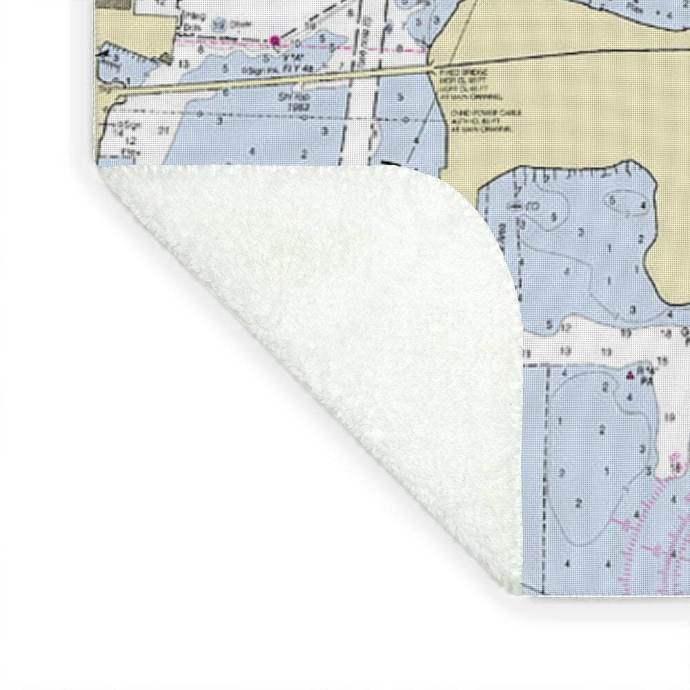 Fort Pierce Inlet Florida Nautical Chart - Blanket