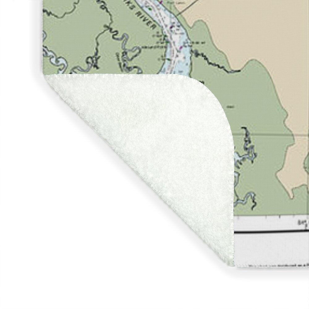 Nautical Chart-11406 Stmarks River-approaches - Blanket