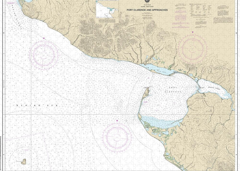 Nautical Chart-16204 Port Clarence-approaches - Puzzle