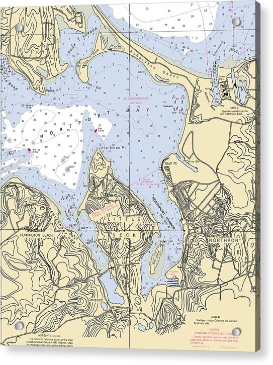 Northport-new York Nautical Chart - Acrylic Print