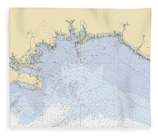 Apalachee Bay  Florida Nautical Chart _V6 Blanket