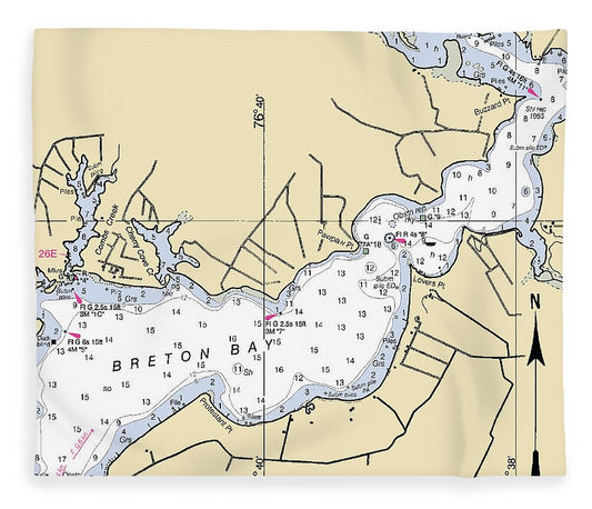 Breton Bay  Maryland Nautical Chart _V2 Blanket