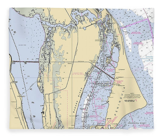 Cape Canaveral   Florida Nautical Chart _V1 Blanket