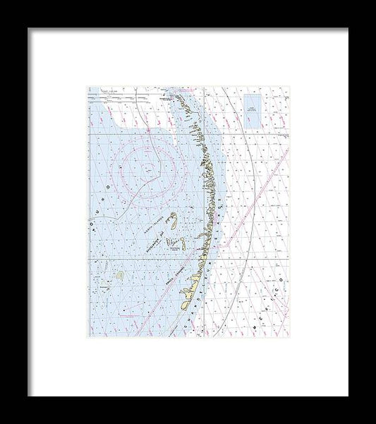 A beuatiful Framed Print of the Chandeleur Islands-Louisiana Nautical Chart by SeaKoast