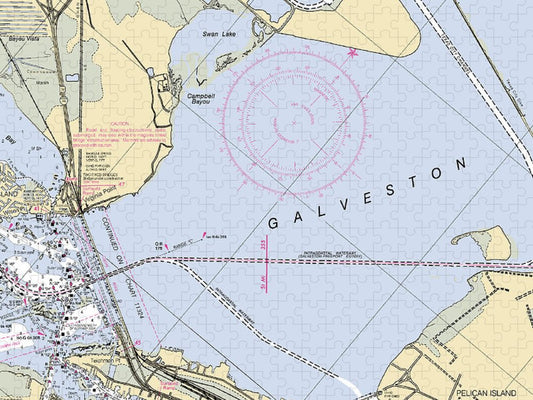 Galveston  Texas Nautical Chart _V4 Puzzle