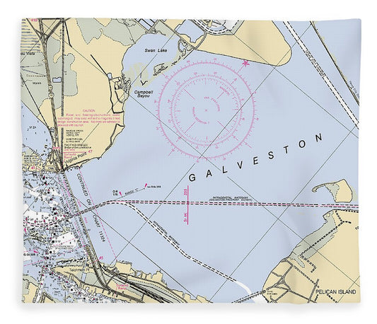 Galveston  Texas Nautical Chart _V4 Blanket