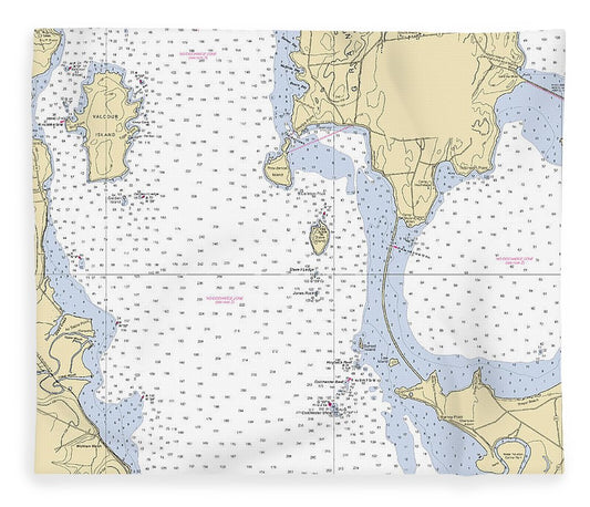 Lake Champlain  Lake Champlain  Nautical Chart _V2 Blanket