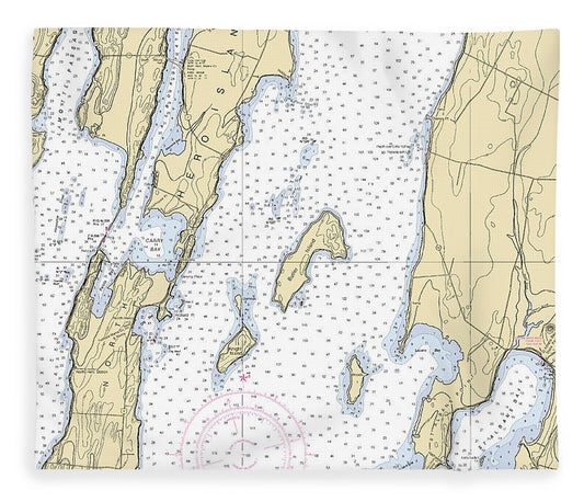 Lake Champlain St Albans Bay Lake Champlain  Nautical Chart Blanket