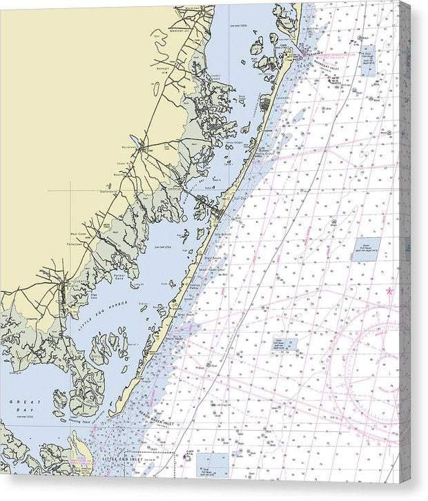 Island Beach, NJ Nautical Chart Sign / selling Made to Order