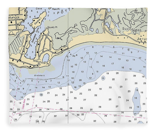 Matunuck  Rhode Island Nautical Chart _V2 Blanket