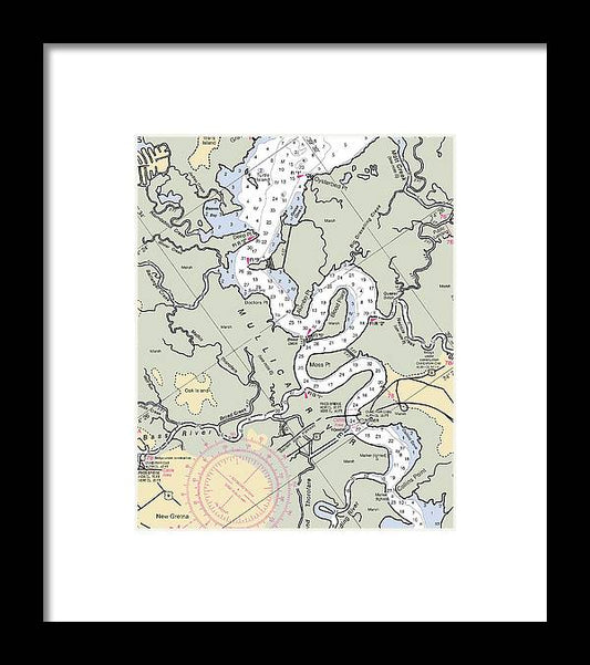 A beuatiful Framed Print of the Mullica River-New Jersey Nautical Chart by SeaKoast