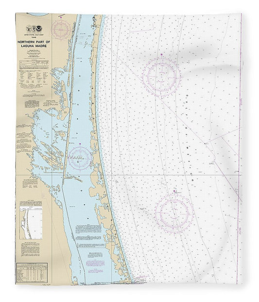 Nautical Chart 11304 Northern Part Laguna Madre Blanket