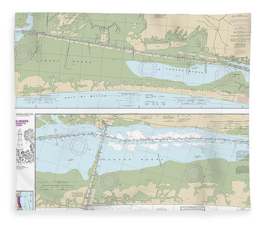 Nautical Chart 11306 Intracoastal Waterway Laguna Madre Middle Ground Chubby Island Blanket