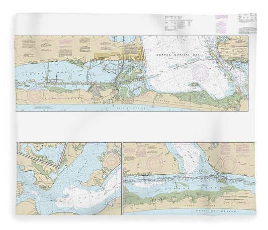 Nautical Chart 11308 Intracoastal Waterway Redfish Bay Middle Ground Blanket