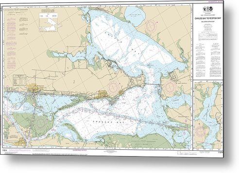 A beuatiful Metal Print of the Nautical Chart-11314 Intracoastal Waterway Carlos Bay-Redfish Bay, Including Copano Bay - Metal Print by SeaKoast.  100% Guarenteed!