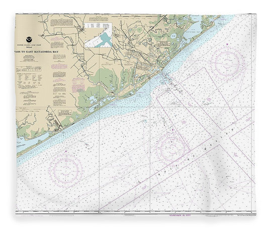 Nautical Chart 11321 San Luis Pass East Matagorda Bay Blanket