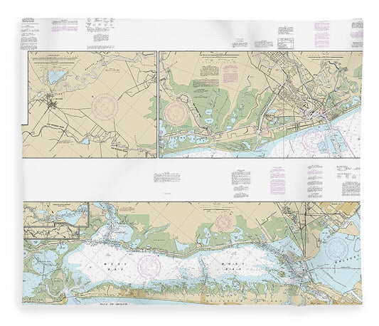 Nautical Chart 11322 Intracoastal Waterway Galveston Bay Cedar Lakes Blanket