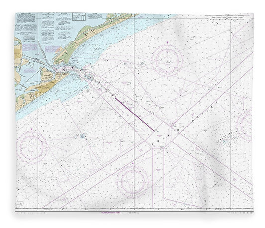 Nautical Chart 11323 Approaches Galveston Bay Blanket