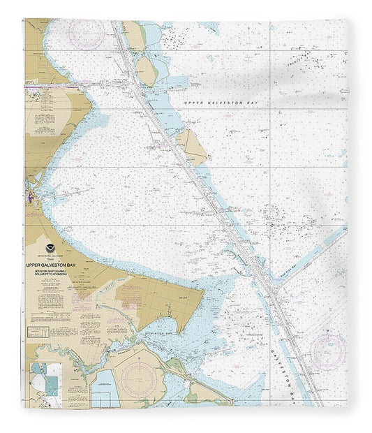 Nautical Chart 11327 Upper Galveston Bay Houston Ship Channel Dollar Pt Atkinson Blanket