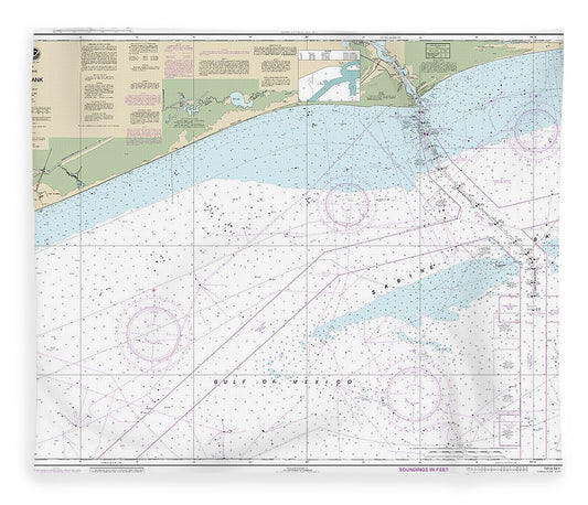 Nautical Chart 11332 Sabine Bank Blanket