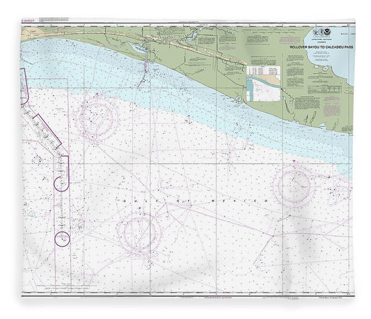 Nautical Chart 11344 Rollover Bayou Calcasieu Pass Blanket