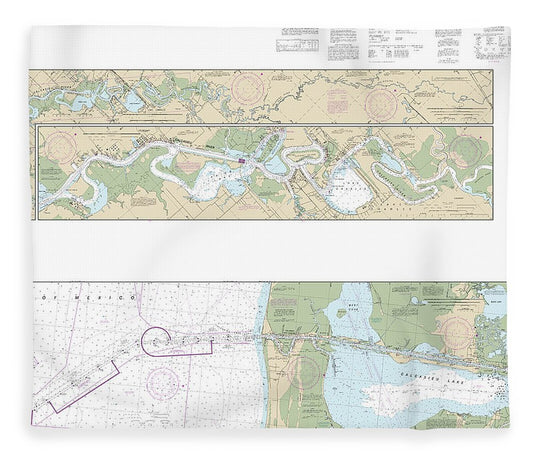 Nautical Chart 11347 Calcasieu River Lake Blanket