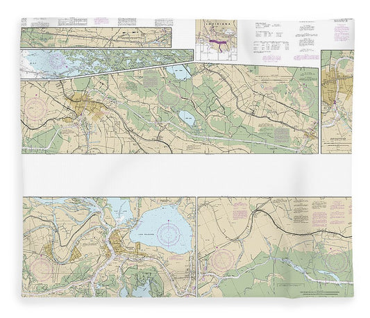 Nautical Chart 11355 Intracoastal Waterway Catahoula Bay Wax Lake Outlet Including The Houma Navigation Canal Blanket