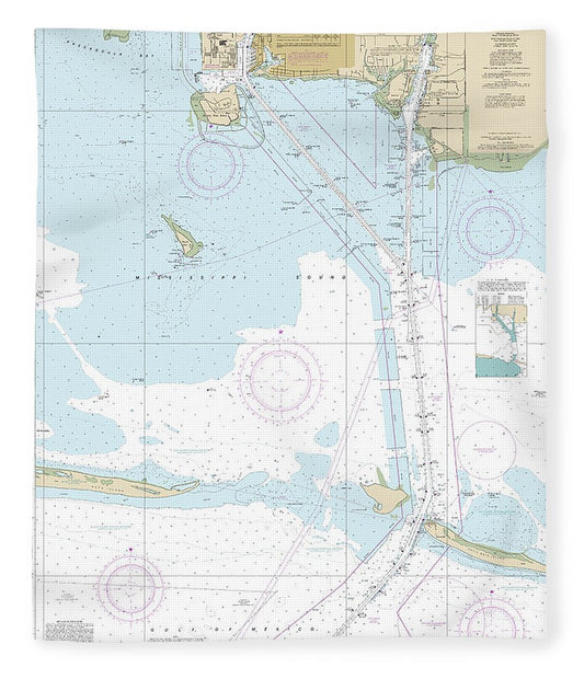 Nautical Chart 11375 Pascagoula Harbor Blanket