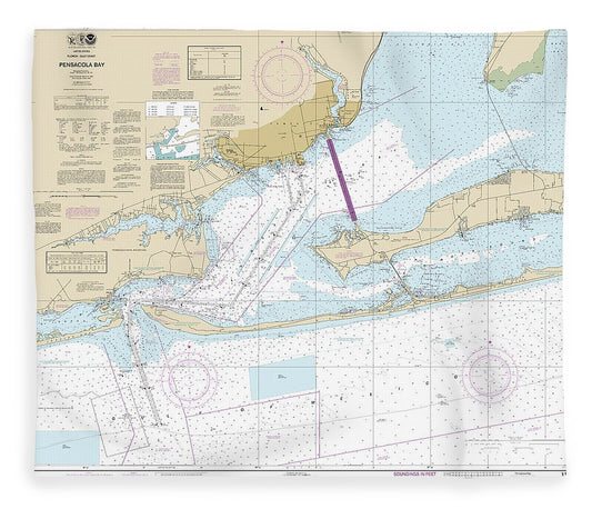 Nautical Chart 11383 Pensacola Bay Blanket