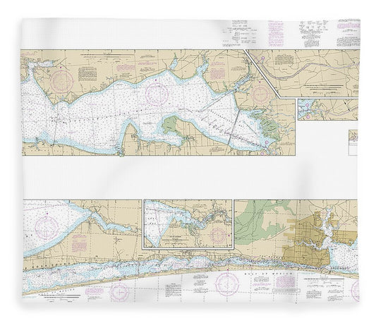 Nautical Chart 11385 Intracoastal Waterway West Bay Santa Rosa Sound Blanket