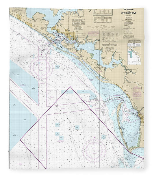 Nautical Chart 11389 St Joseph St Andrew Bays Blanket
