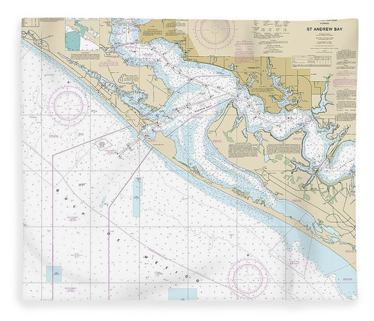 Nautical Chart 11391 St Andrew Bay Blanket