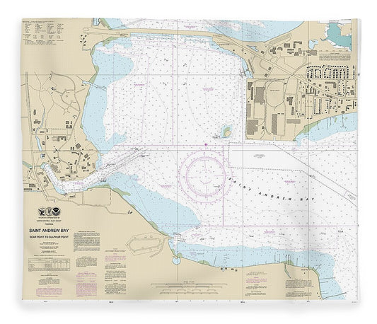 Nautical Chart 11392 St Andrew Bay Bear Point Sulpher Point Blanket