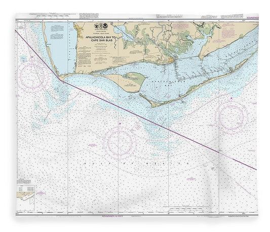 Nautical Chart 11401 Apalachicola Bay Cape San Blas Blanket