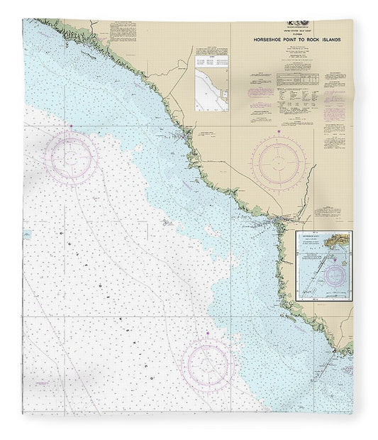 Nautical Chart 11407 Horseshoe Point Rock Islands, Horseshoe Beach Blanket