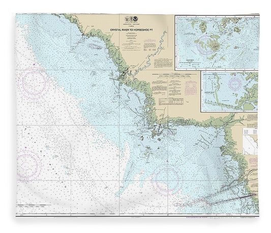 Nautical Chart 11408 Crystal River Horseshoe Point, Suwannee River, Cedar Keys Blanket