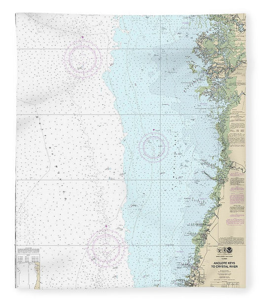 Nautical Chart 11409 Anclote Keys Crystal River Blanket