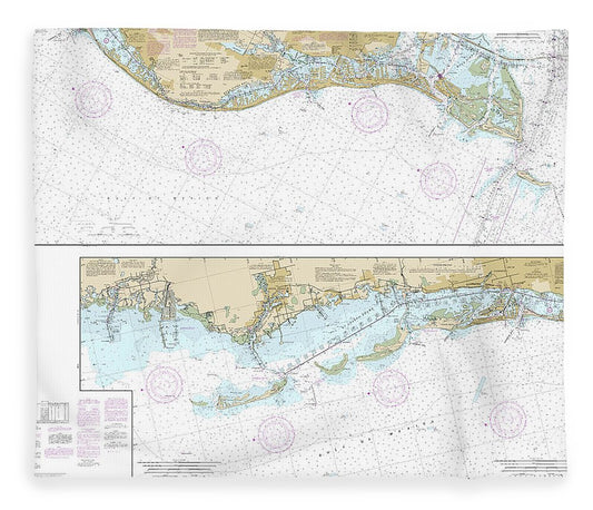 Nautical Chart 11411 Intracoastal Waterway Tampa Bay Port Richey Blanket