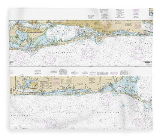 Nautical Chart 11425 Intracoastal Waterway Charlotte Harbor Tampa Bay Blanket