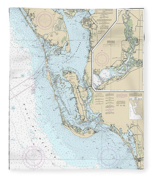 Nautical Chart 11426 Estero Bay Lemon Bay, Including Charlotte Harbor, Continuation Peace River Blanket