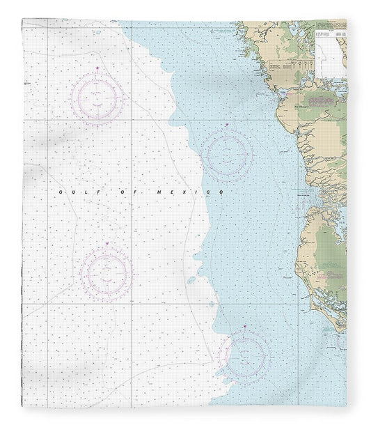 Nautical Chart 11431 East Cape Mormon Key Blanket