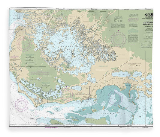Nautical Chart 11433 Everglades National Park Whitewater Bay Blanket