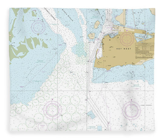 Nautical Chart 11447 Key West Harbor Blanket