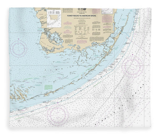 Nautical Chart 11450 Fowey Rocks American Shoal Blanket