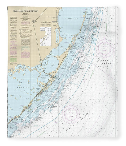 Nautical Chart 11462 Fowey Rocks Alligator Reef Blanket