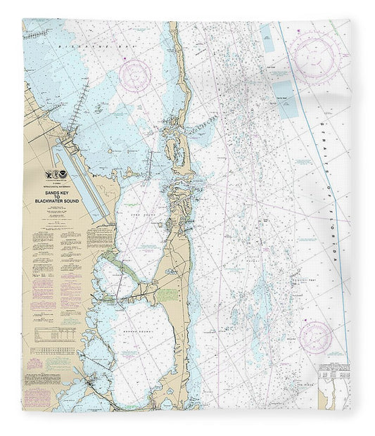Nautical Chart 11463 Intracoastal Waterway Sands Key Blackwater Sound Blanket